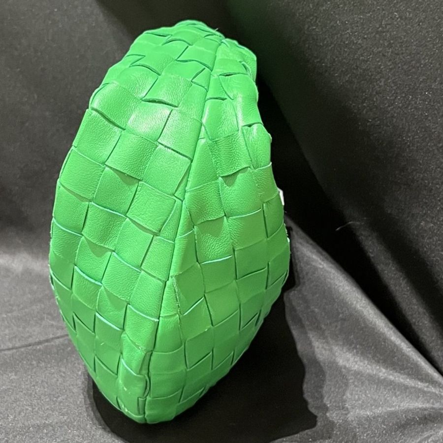 Bottega Veneta 葆蝶家 mini jodie 綠色編織包 塵袋 尺寸23*12cm-3