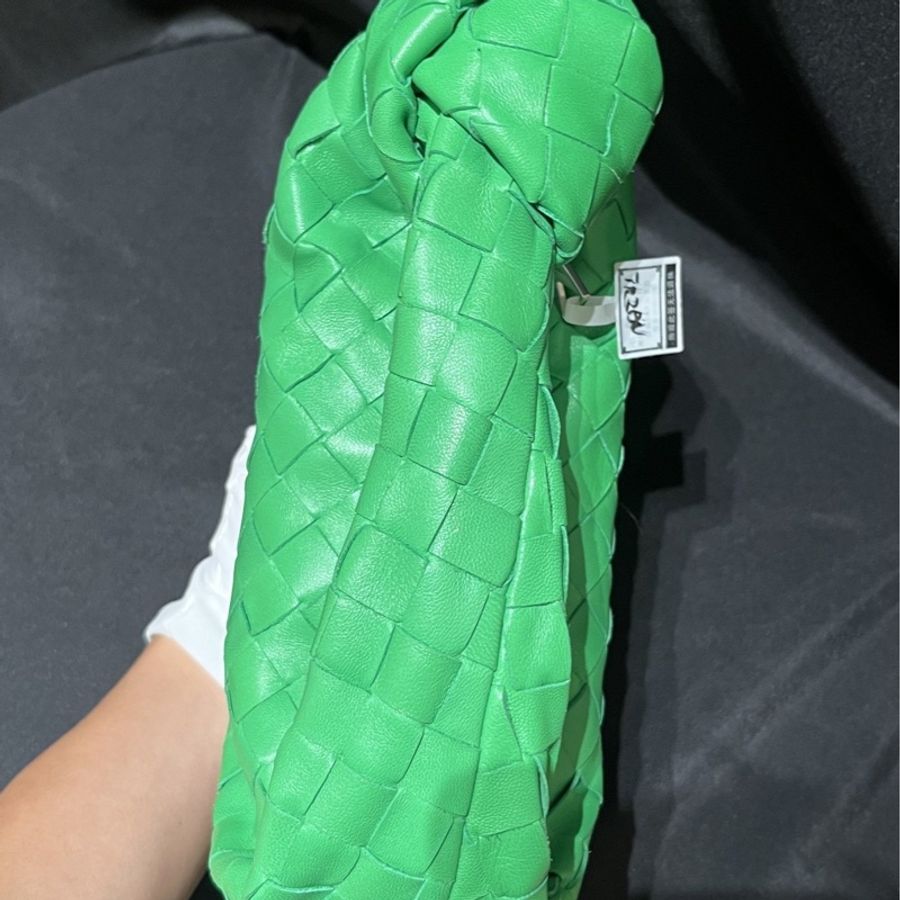 Bottega Veneta 葆蝶家 mini jodie 綠色編織包 塵袋 尺寸23*12cm-7