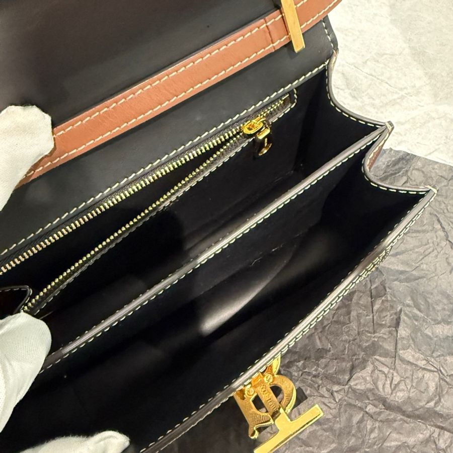 BURBERRY博柏利 TB bag帆布小號郵差 底長16cm 小號 無附件-8