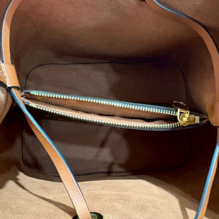 Louis Vuitton  NeoNoe 經典老花焦糖色MM水桶包-16