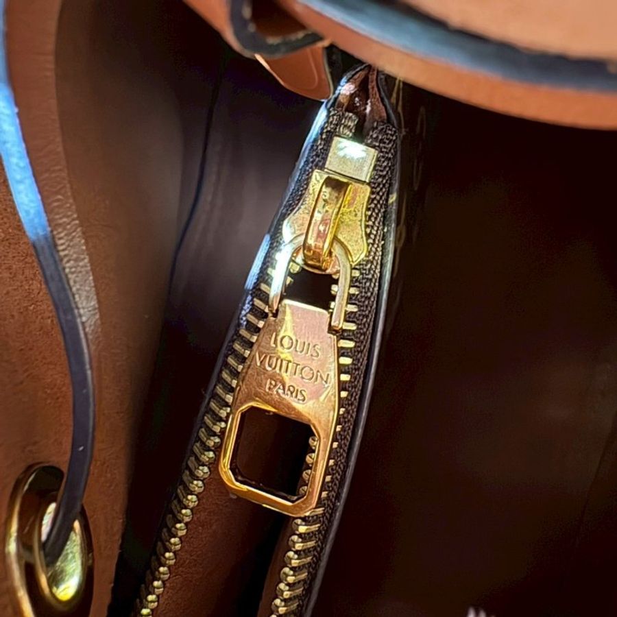 Louis Vuitton  NeoNoe 經典老花焦糖色MM水桶包-19