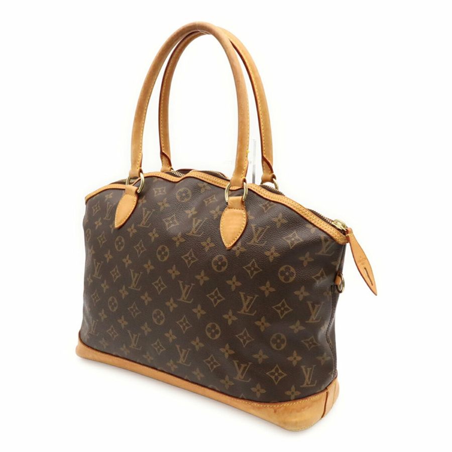 路易威登 (LOUIS VUITTON) 路易威登 Monogram Lockit 橫向手提包/托特包/單肩包 M40104-2