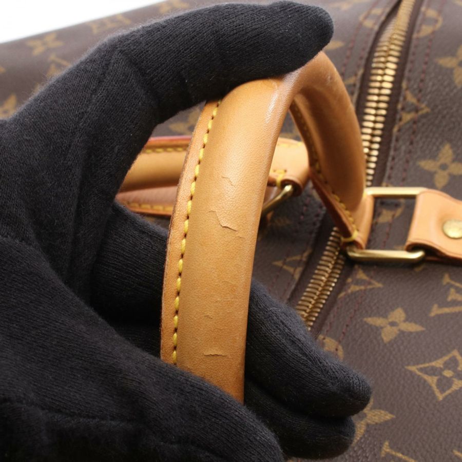 路易威登 Keepall 50 手提包 M41426 Monogram 帆布皮革棕色二手 LV-9
