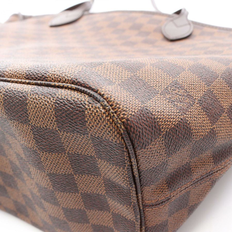 路易威登 Neverfull MM 肩背手提包 N51105 Damier 帆布 Ebene 二手 LV-5