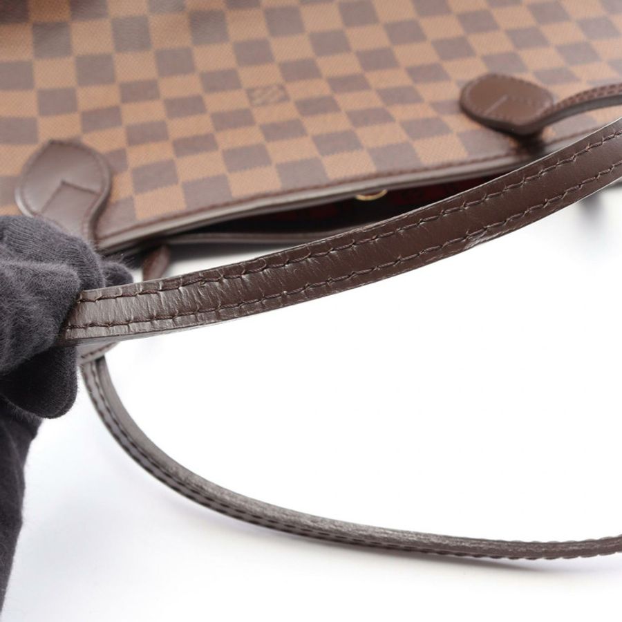 路易威登 Neverfull MM 肩背手提包 N51105 Damier 帆布 Ebene 二手 LV-7