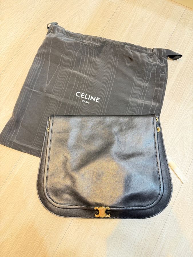 2026 最新款 CELINE SOFT TRIOMPHE BESACE 手袋 黑色-6