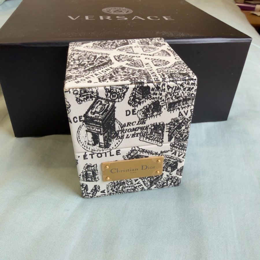 Dior 巴黎限定 艾菲爾鐵塔+凱旋門 針式耳環+原裝禮盒-2