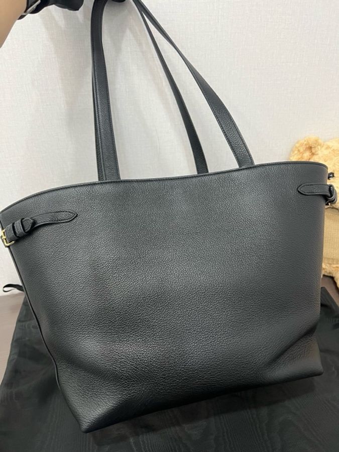 Celine 賽琳 黑色anais粒面牛皮托特包 24編碼 30*29-1