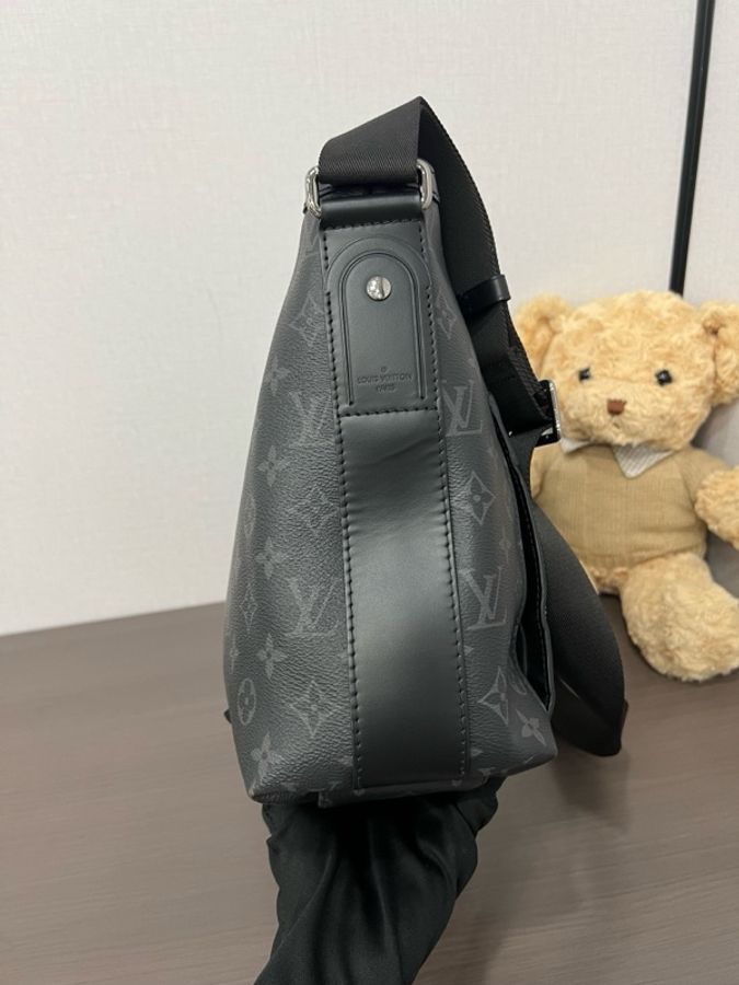 Louis Vuitton 路易威登 黑花大號奧德賽郵差包 底長35-3