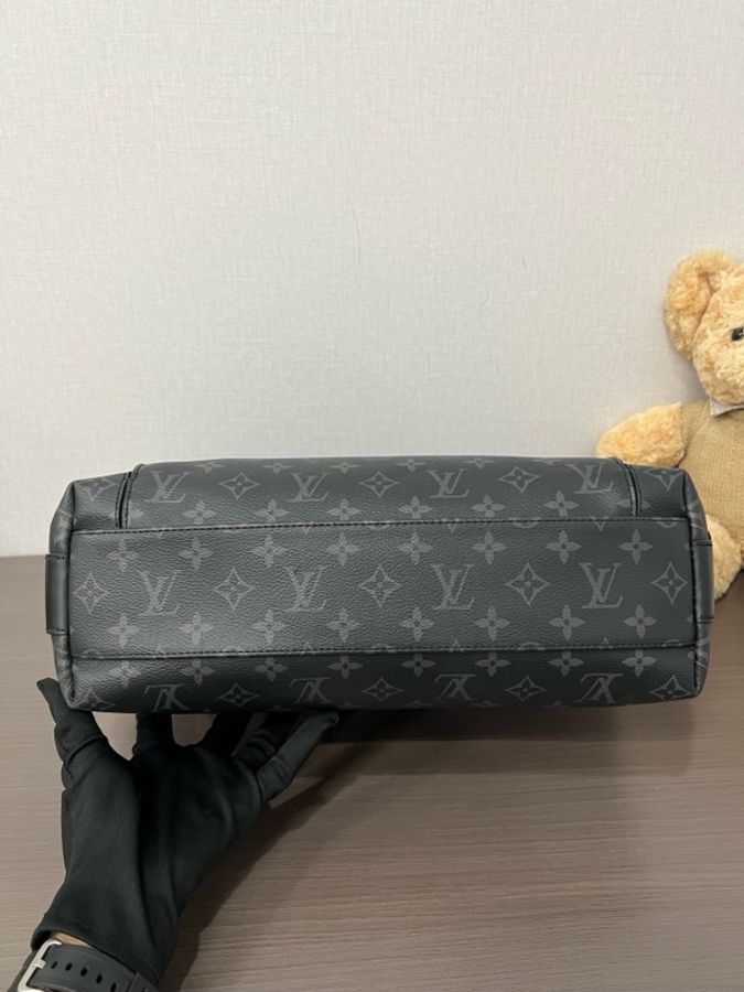 Louis Vuitton 路易威登 黑花大號奧德賽郵差包 底長35-5