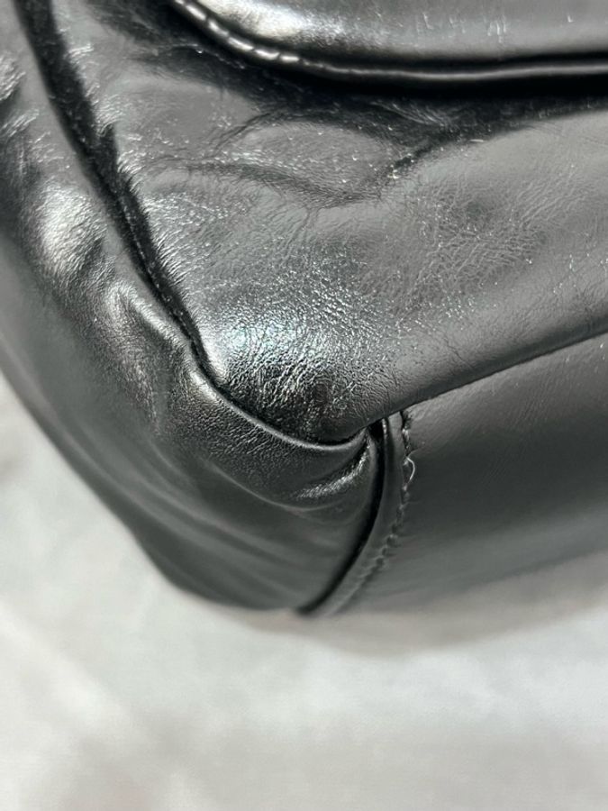 Balenciaga 巴黎世家 黑金Monaco雲朵腋下包 25*18-6