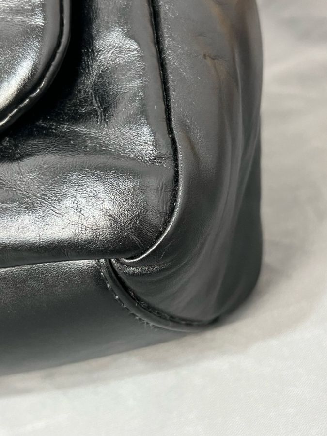 Balenciaga 巴黎世家 黑金Monaco雲朵腋下包 25*18-7