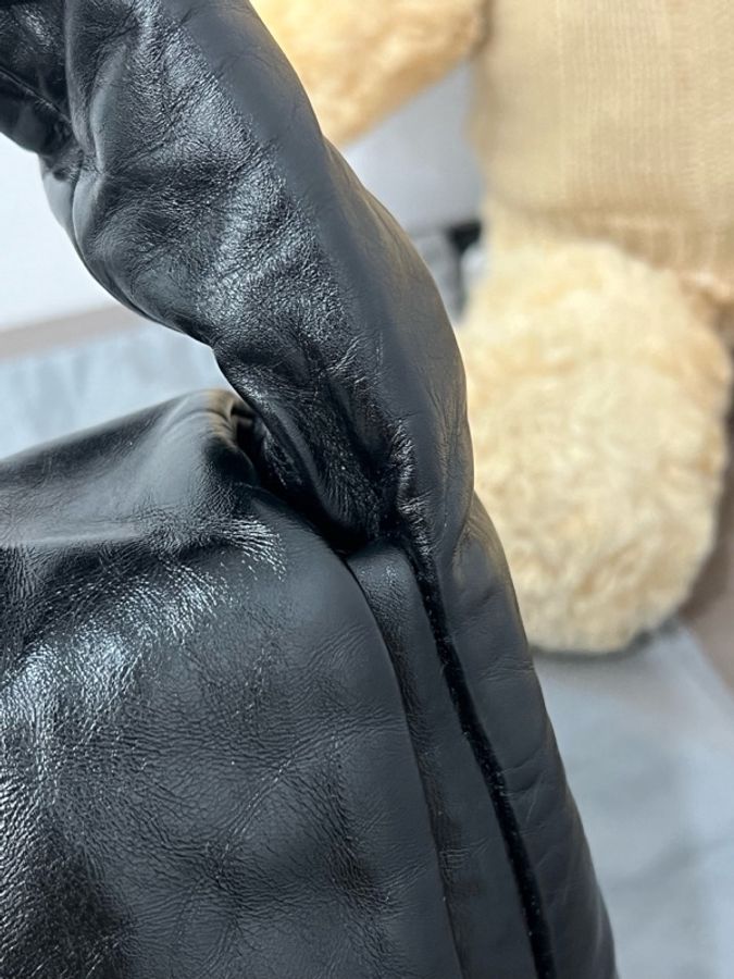 Balenciaga 巴黎世家 黑金Monaco雲朵腋下包 25*18-12