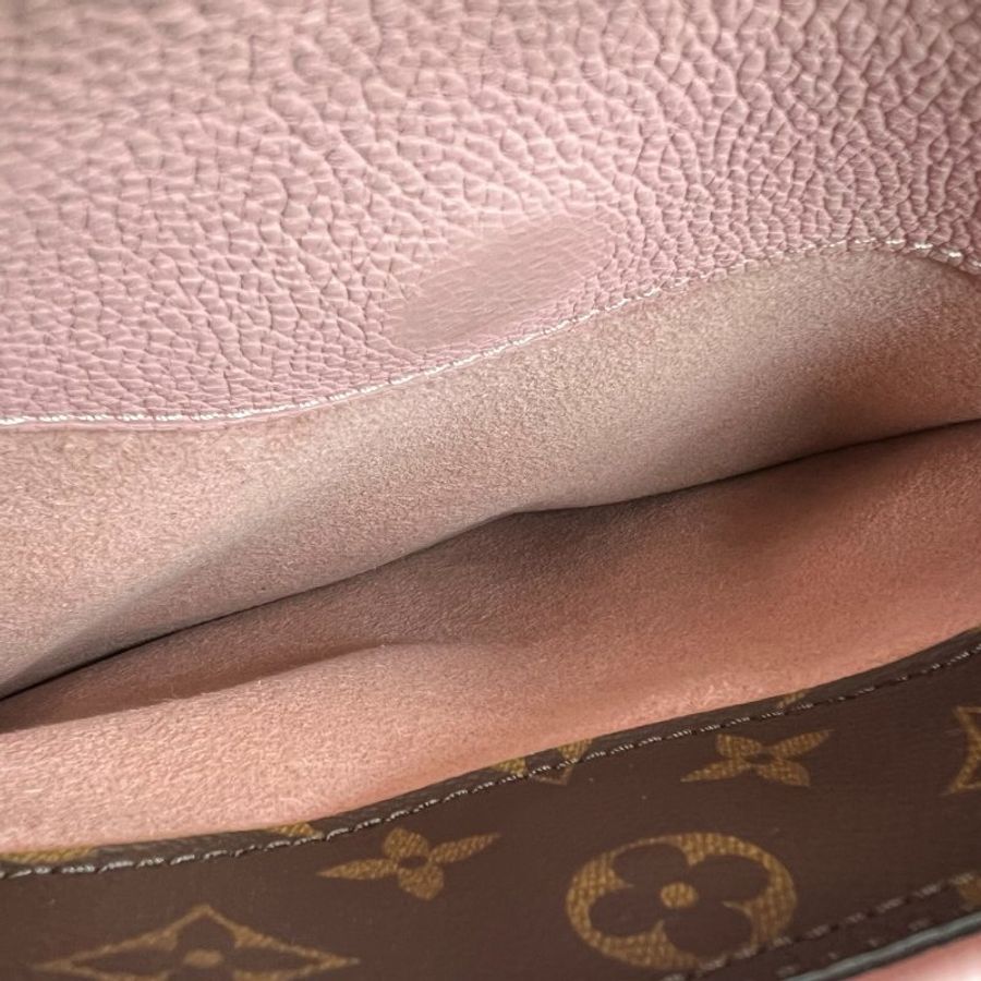 LV M43400 老花拚粉Pallas MM兩用包-7