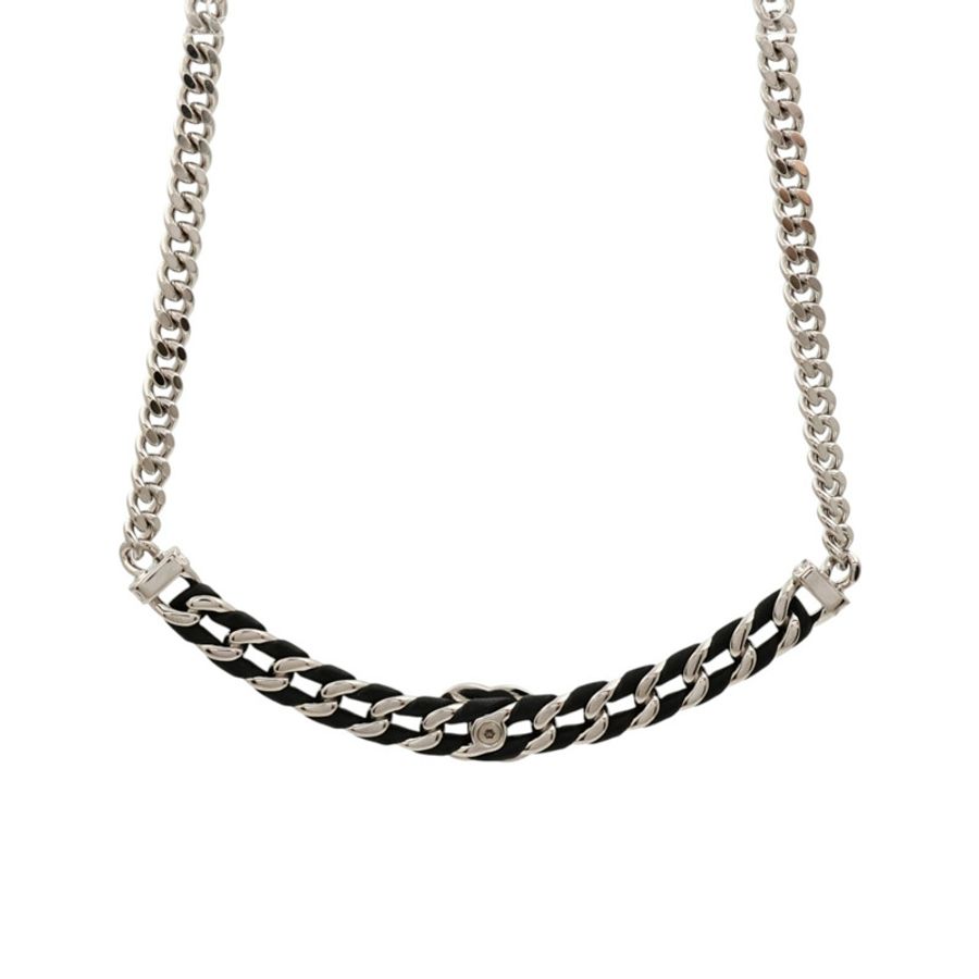CHANEL 羊皮皮革/金屬Necklace項鍊-1