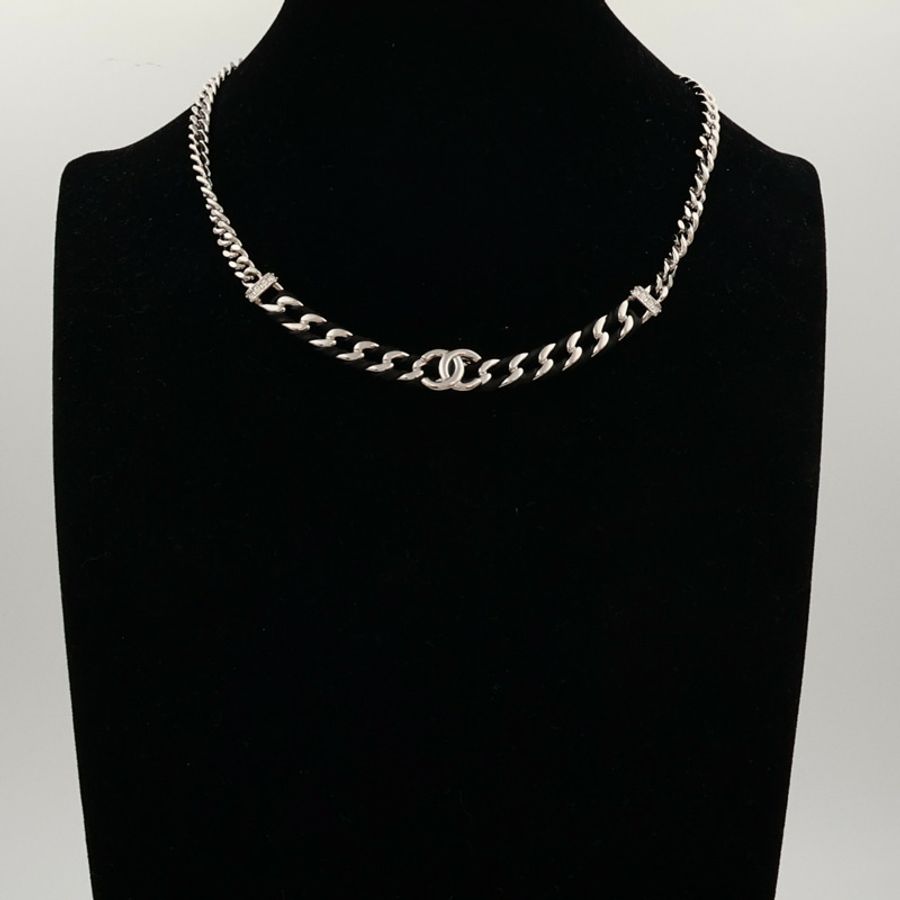 CHANEL 羊皮皮革/金屬Necklace項鍊-11