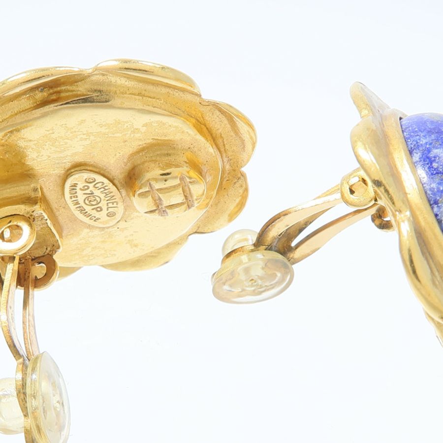 CHANEL 金屬/PVC Vintage Earrings耳環-5