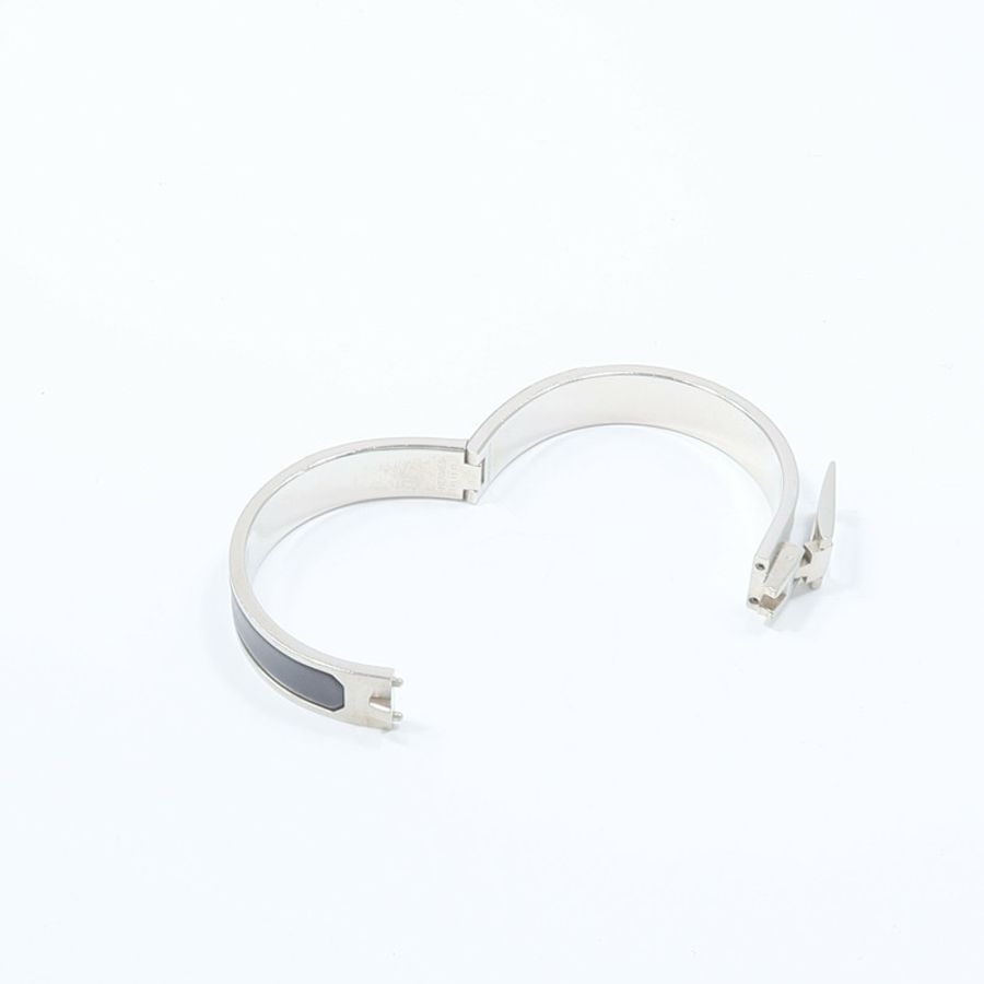 HERMES 琺瑯/金屬Jet Bracelet銀扣手鏈-4