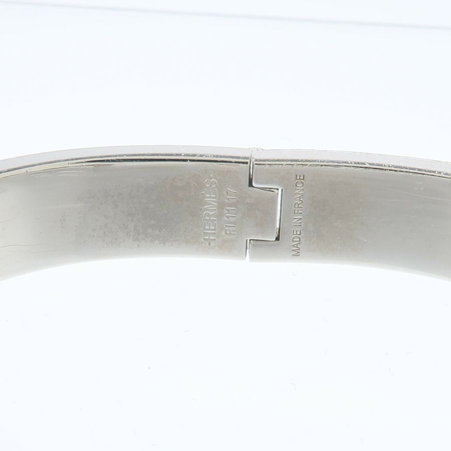 HERMES 琺瑯/金屬Jet Bracelet銀扣手鏈-7