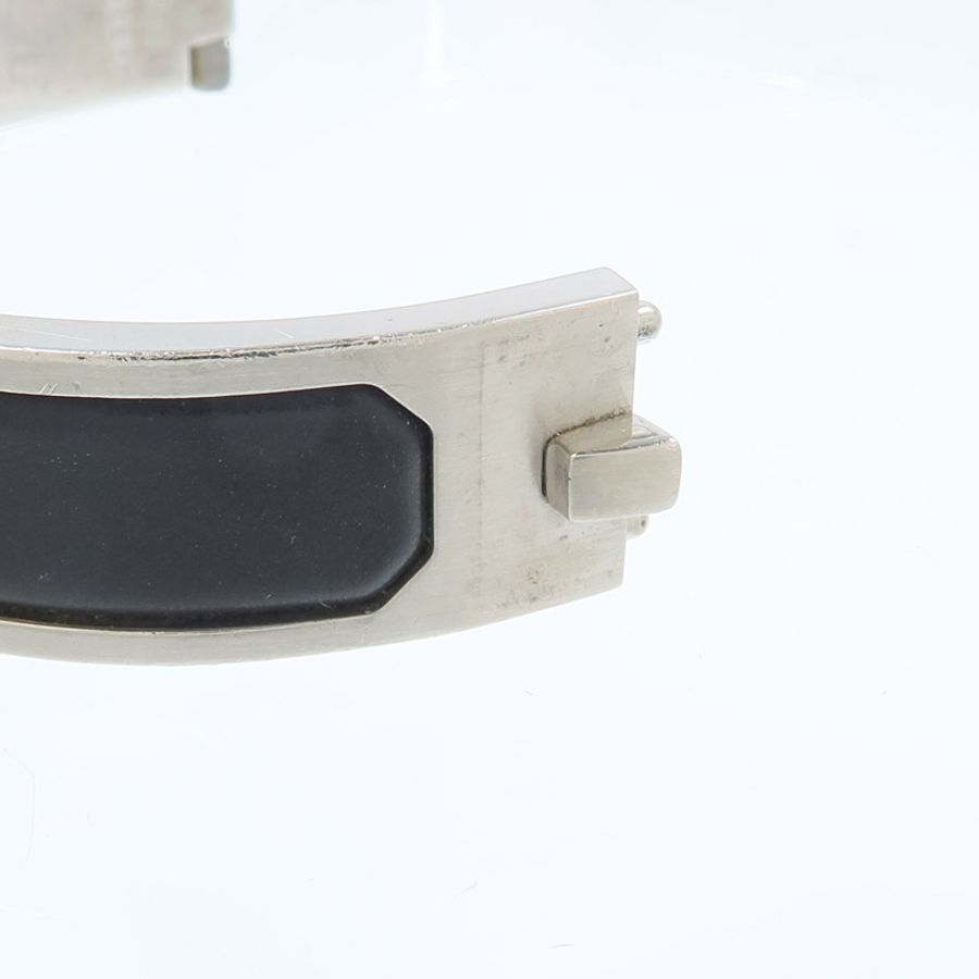 HERMES 琺瑯/金屬Jet Bracelet銀扣手鏈-10