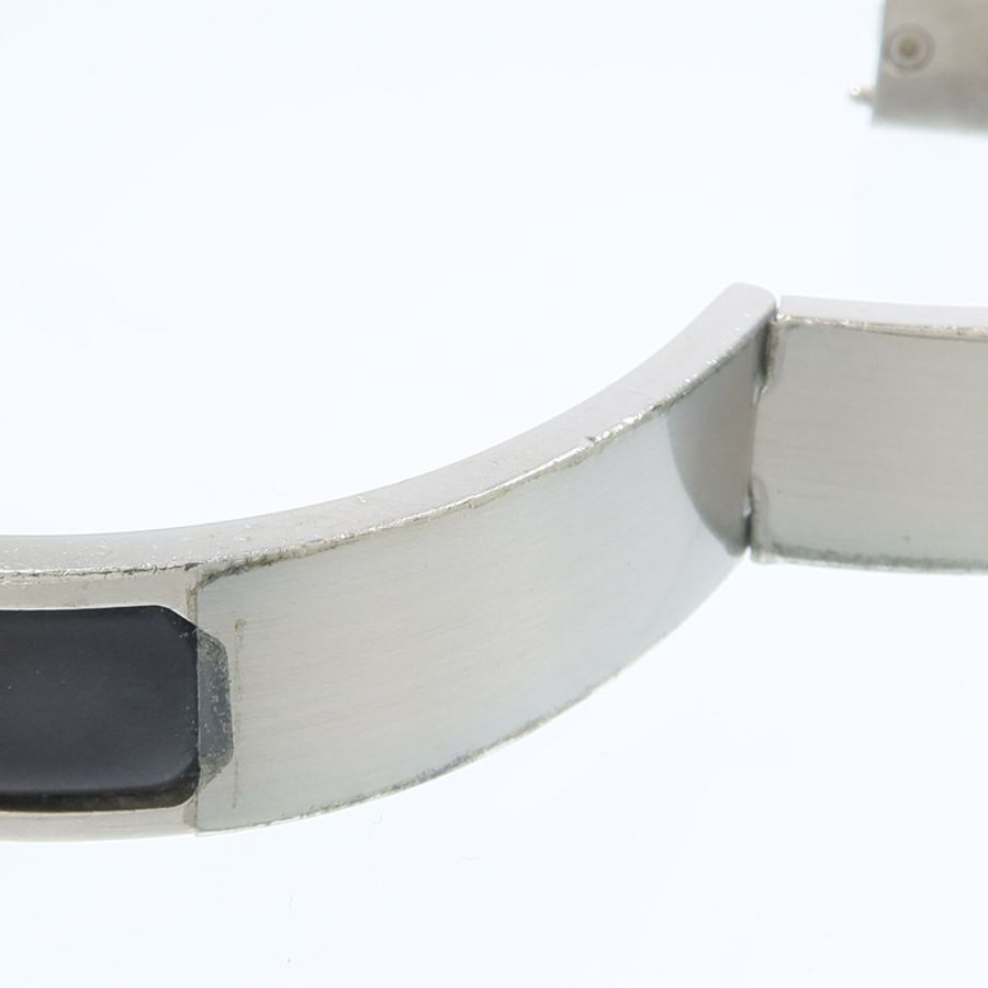 HERMES 琺瑯/金屬Jet Bracelet銀扣手鏈-12