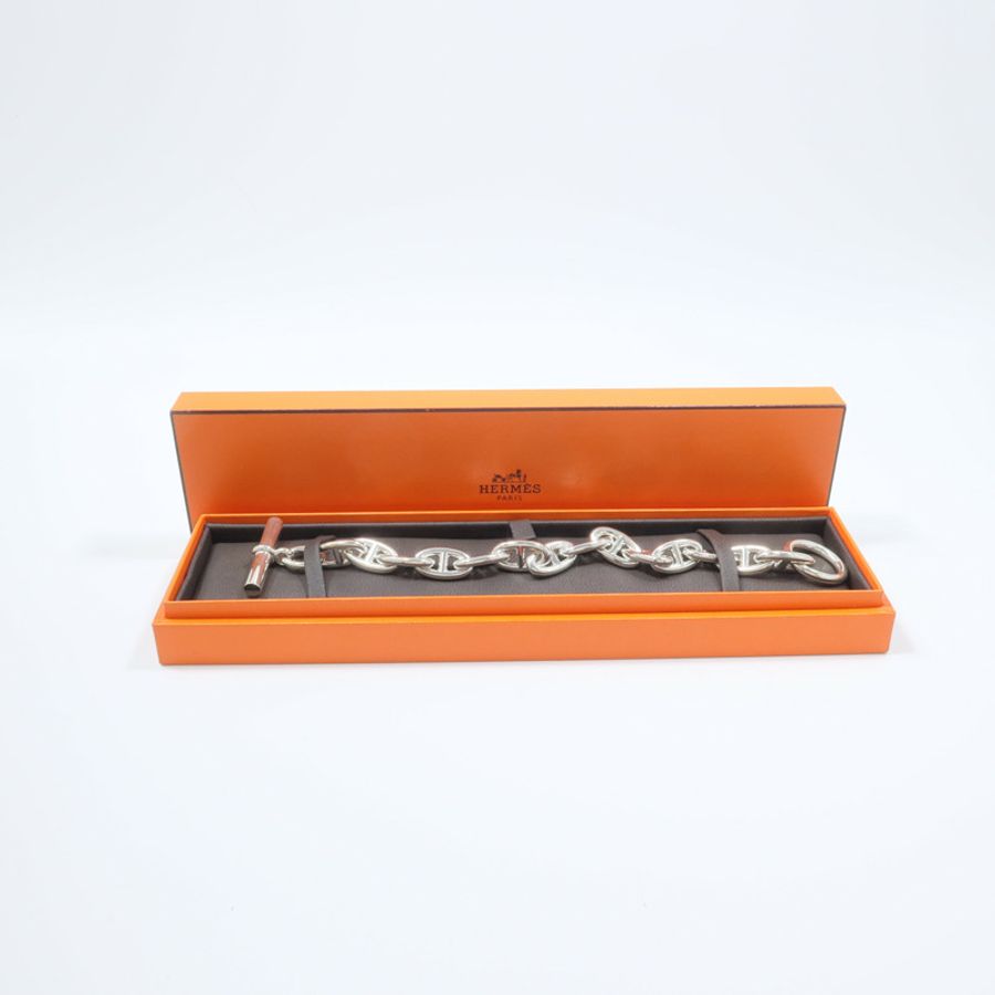 HERMES 925純銀Chaine d Ancre Bracelet手鏈-7