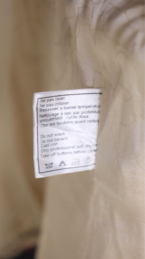 Chanel 06年高级手工坊系列奶白色蓝红滚边琉璃扣四口袋外套-22