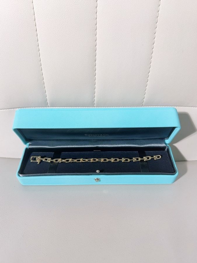 Tiffany蒂芙尼 hardwear系列 小號鏈環手鍊-0
