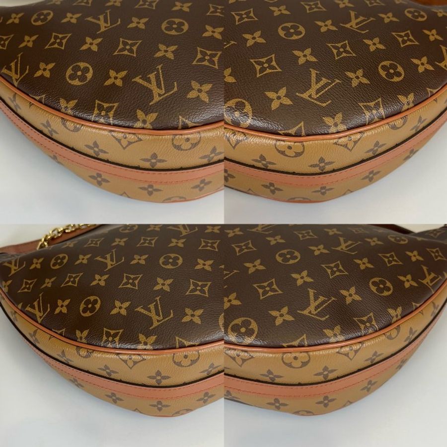 LV M46311 老花LOOP HOBO大月亮子母單肩腋下包-19