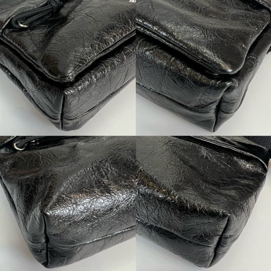 BALENCIAGA 873182 黑爆裂紋肩背包-21