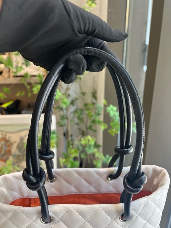Chanel • 經典白康鵬拼蛇皮菜籃子-7