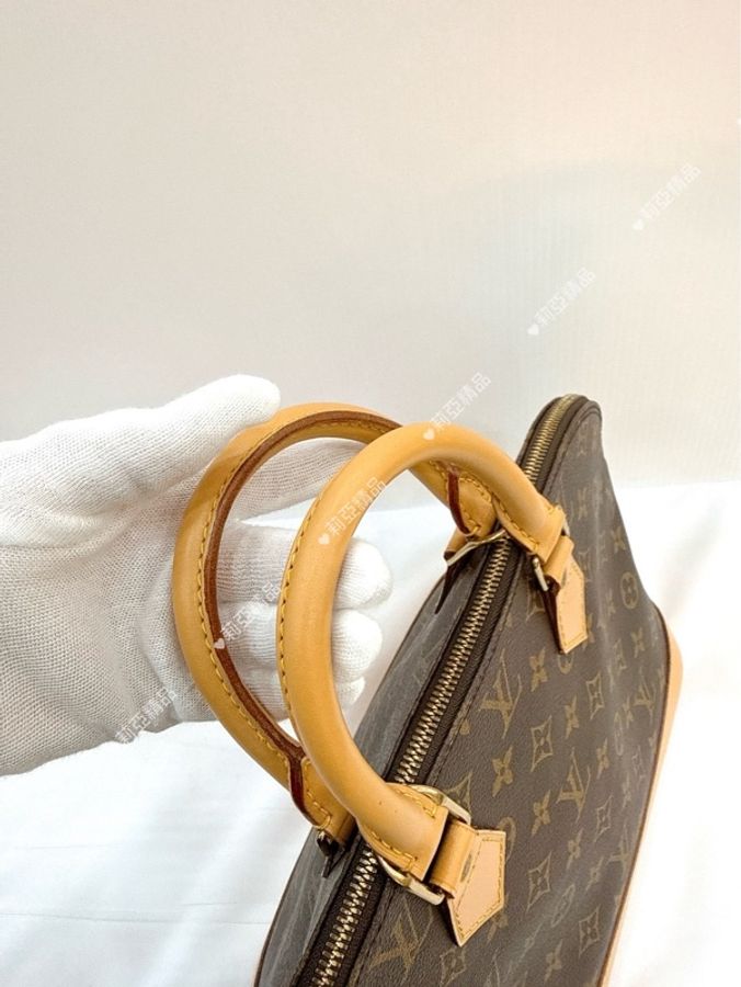 莉亞精品♡ LV M51130 Alma 老花貝殼包 大號 二手美包-13