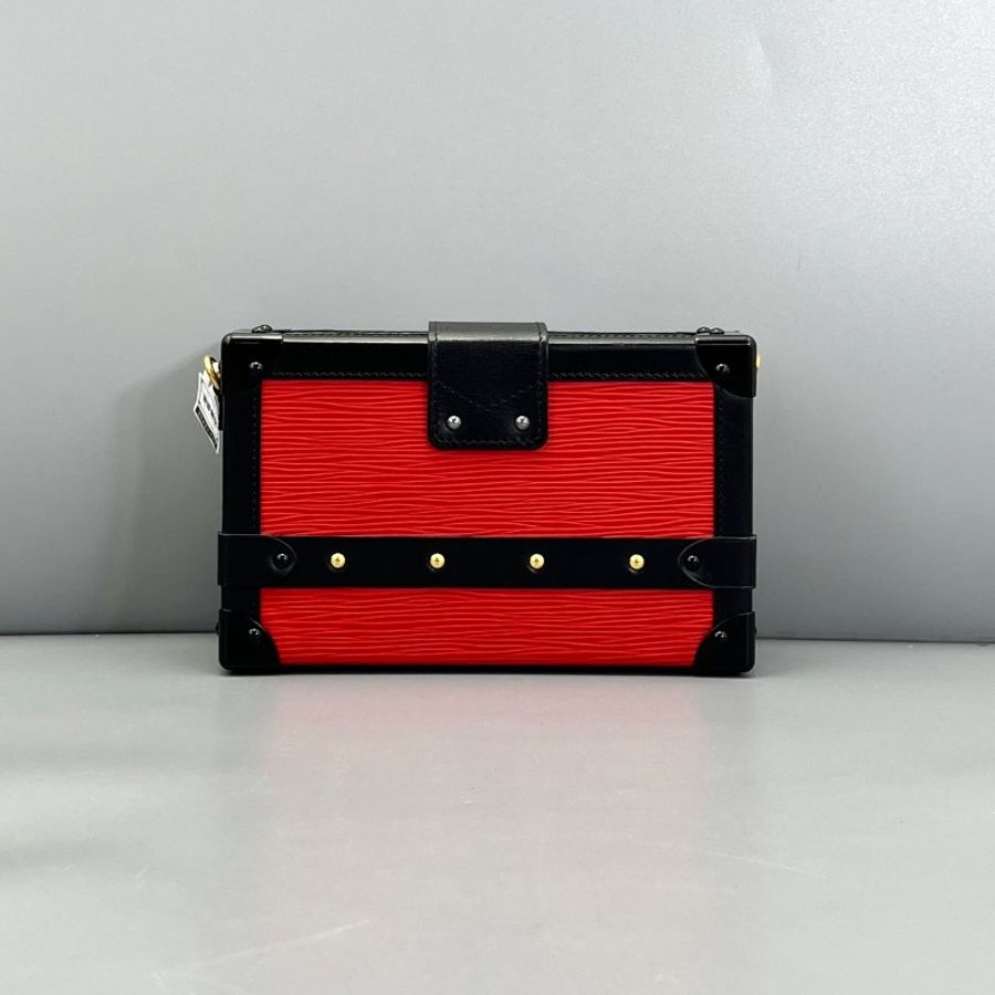 路易威登/Louis Vuitton 水波紋硬盒子 紅拼黑-1