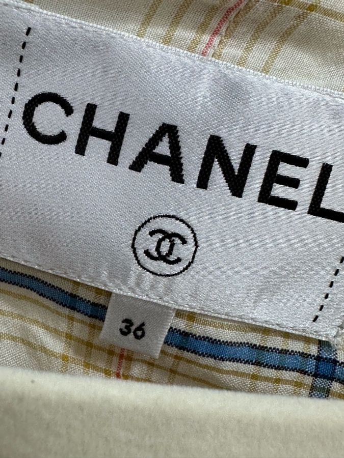 Chanel 香奈兒 20C彩色滾邊兩口袋粗花呢編織外套 36碼-4