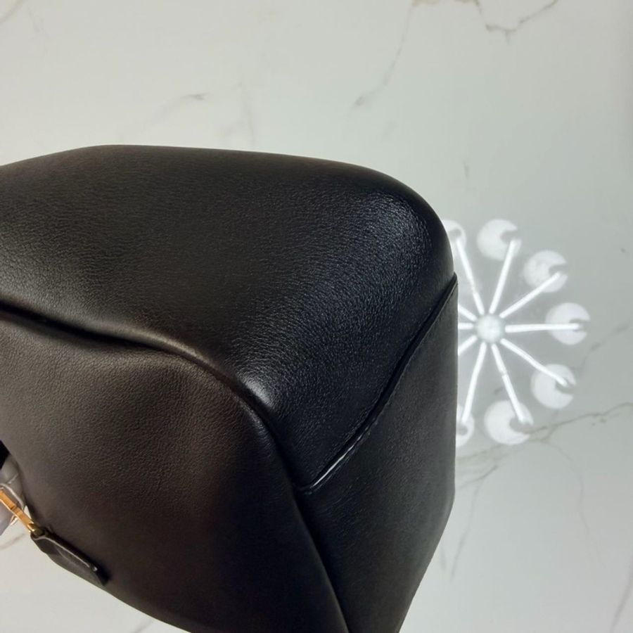 YSL  聖羅蘭 Hobo小號 Le5a7黑金全皮 -7