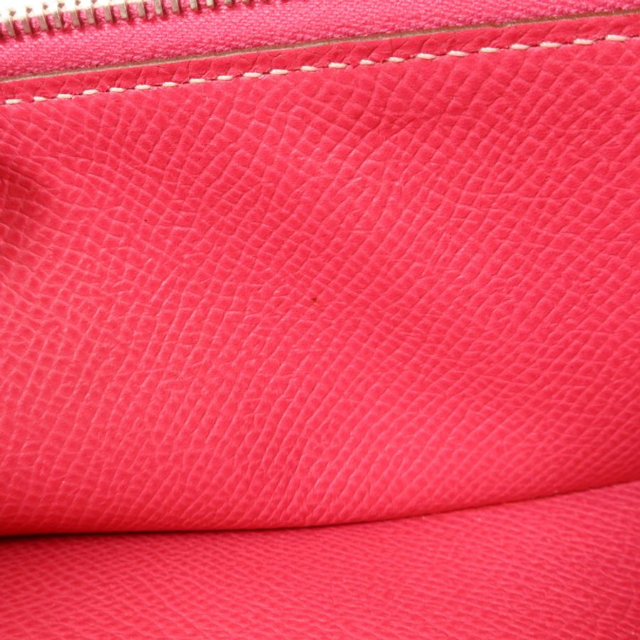 HERMES Epsom皮革Bearn W Snap長錢包Tosca/Rose Tyrien-15