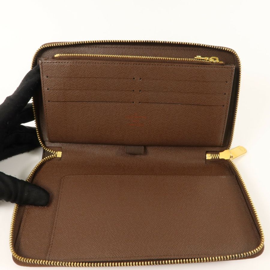 LOUIS VUITTON Damier Zippy Organizer金扣長錢包-4
