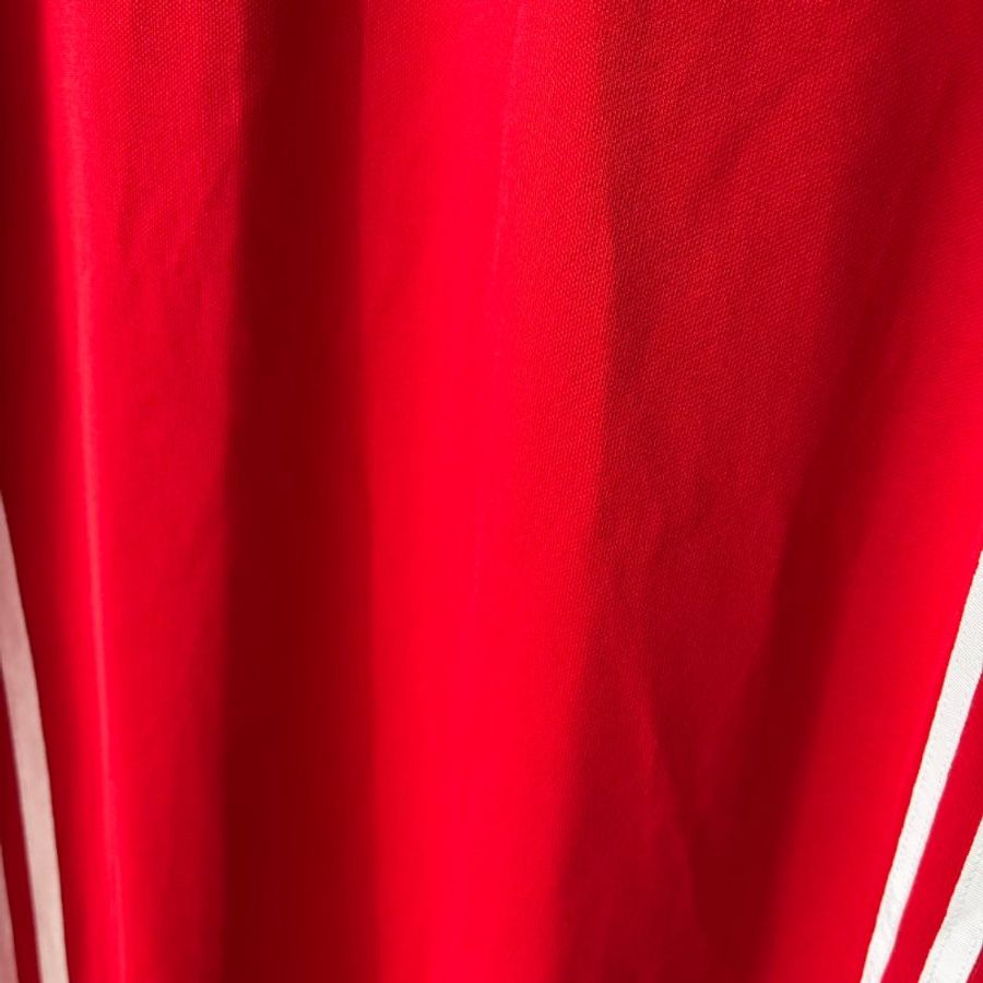 聯名🍒::GUCCI x adidas:: Red Striped Jersey Slitted Maxi Dress 紅色洋裝-14