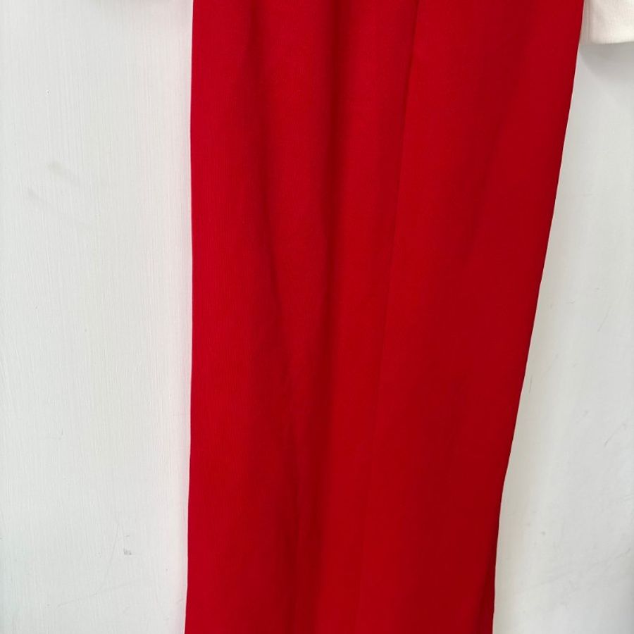 聯名🍒::GUCCI x adidas:: Red Striped Jersey Slitted Maxi Dress 紅色洋裝-33