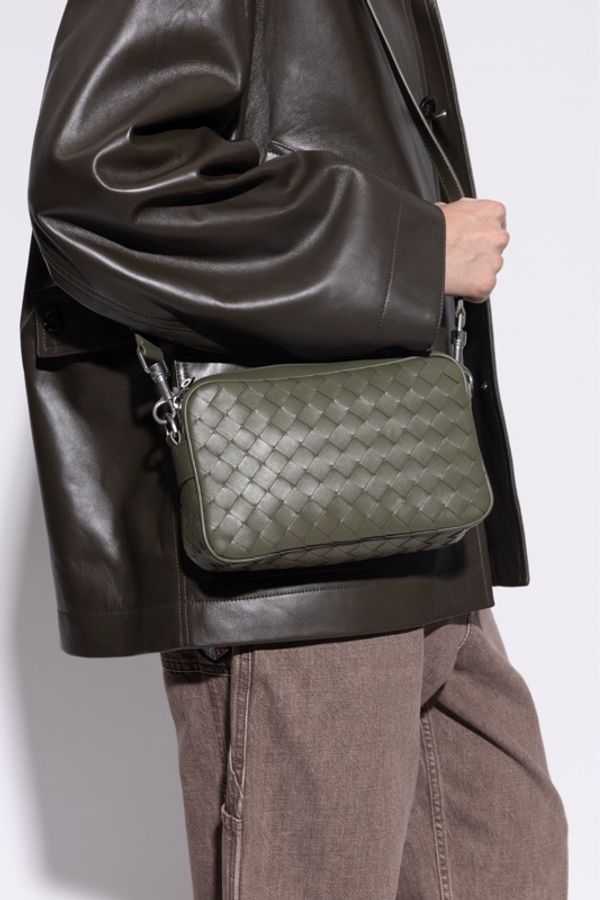 Bottega Veneta 男士 拉鍊單肩包均碼碼-3