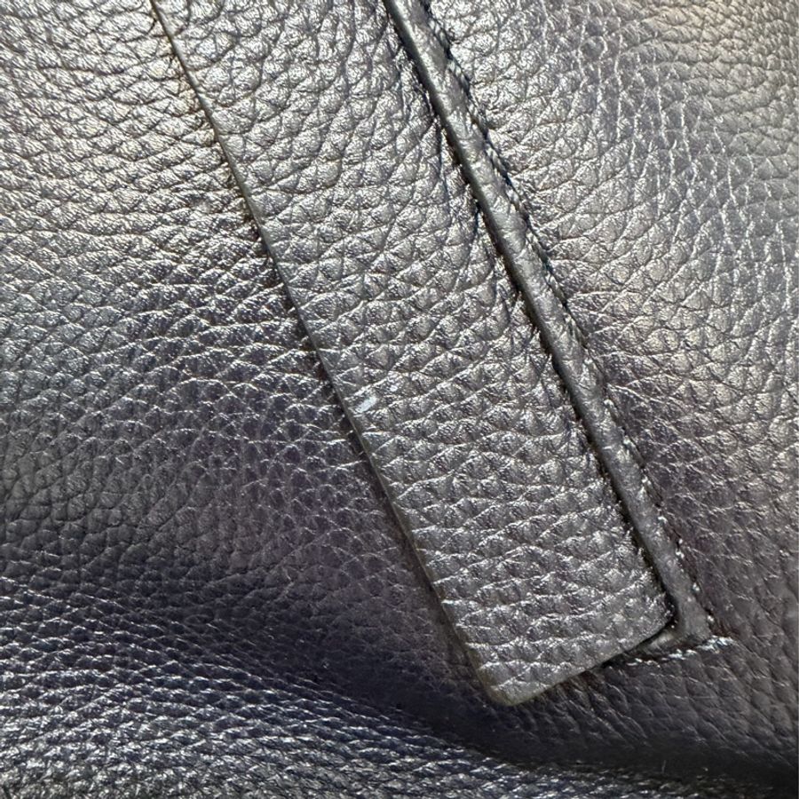 LOEWE A583S35X29 Hammock bag午夜藍皮革金釦吊床包｜ 肩背包 吊床包-25