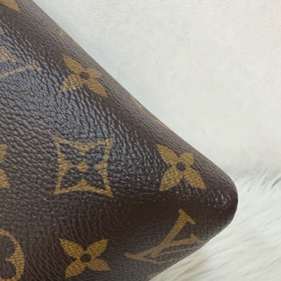LV M15208 老花金扣多夾層金鏈手提肩背包 肩背包 斜背包 斜挎包 手提包-11
