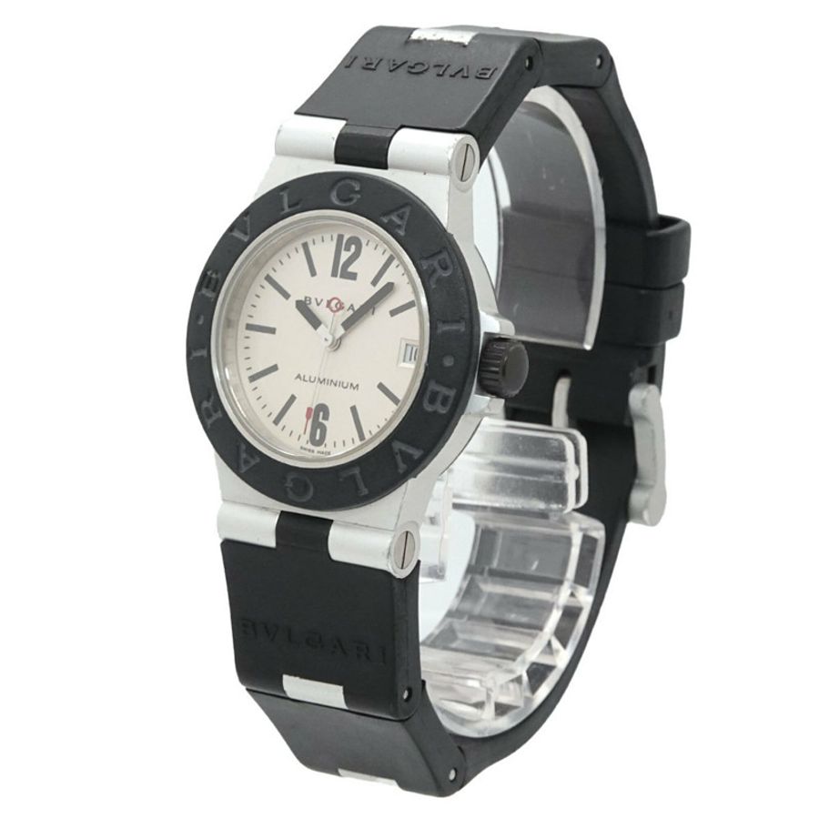 寶格麗 (Bulgari) BVLGARI AL32A 鋁合金女士腕錶，日期顯示，銀色，石英錶-1