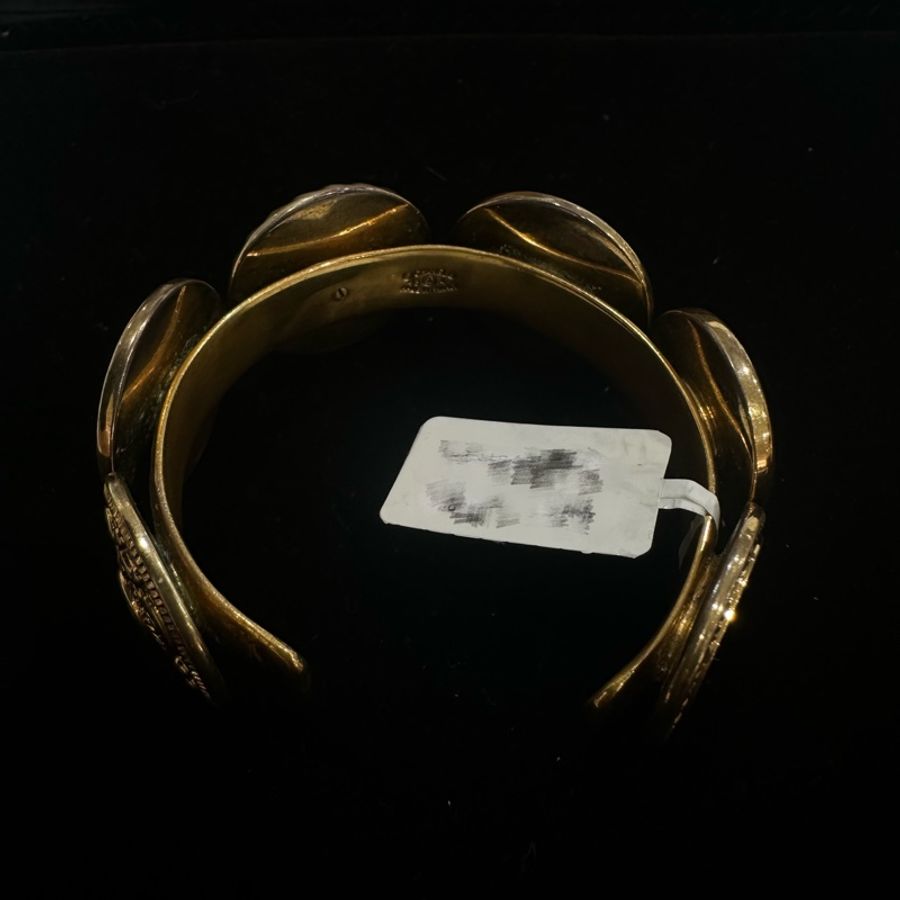 CHANEL/香奈兒 Coin 品牌標識 鍍金 手鐲 女款 金色-1