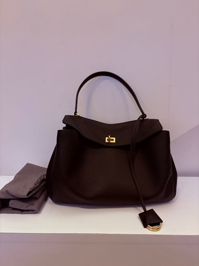 Balenciaga RODEO Handbag 中號黑金-0