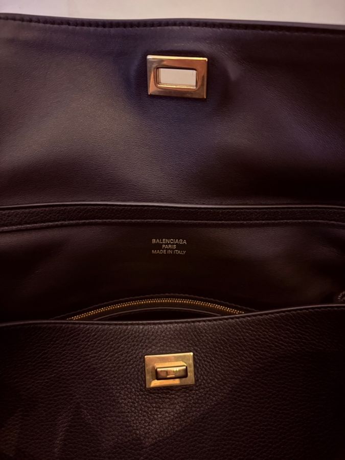 Balenciaga RODEO Handbag 中號黑金-15