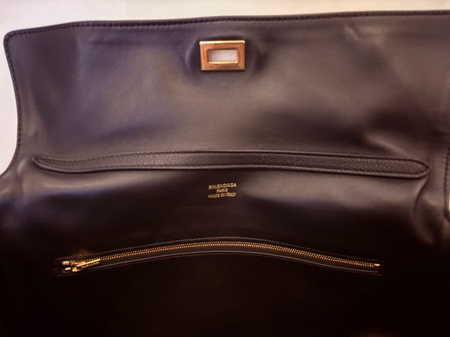 Balenciaga RODEO Handbag 中號黑金-16