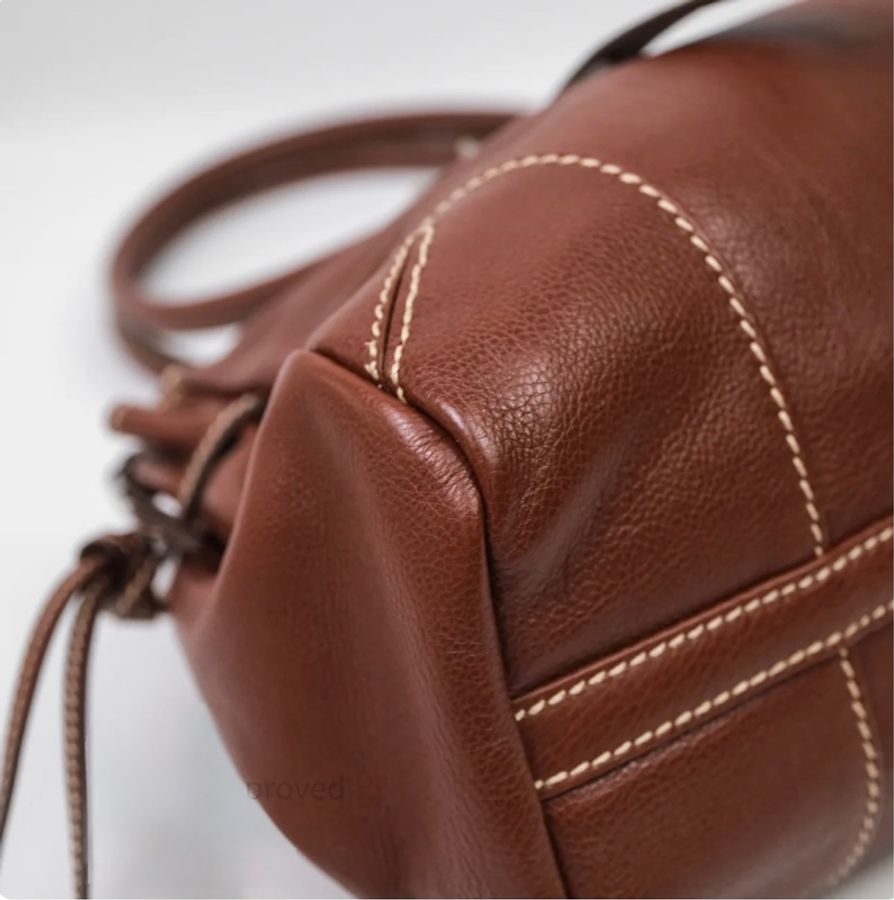 Prada Bonnie 手袋中號 medium 啡色手袋 法棍包-4