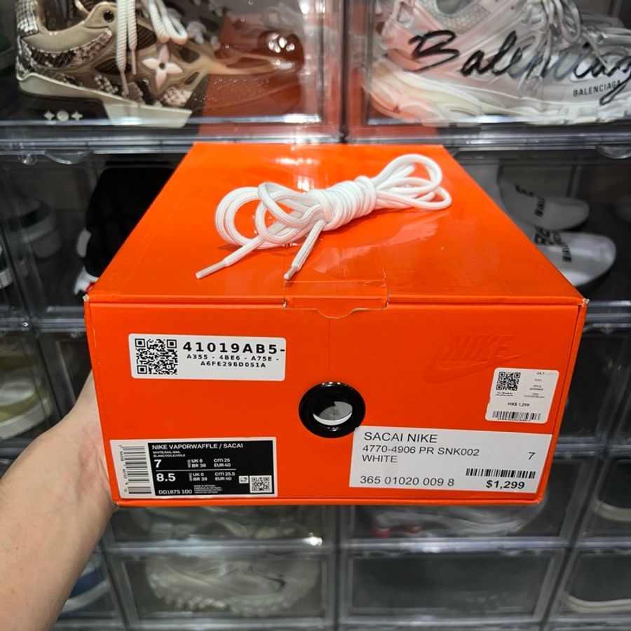 Sacai vaporwafflw 奶油白Us7-6