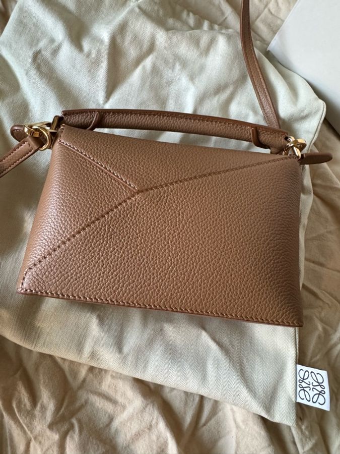 Loewe mini puzzle edge toffee 太妃糖色-4
